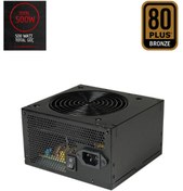 Resim XASER 500W 80+ Plus Bronze Power Supply Pc Güç Kaynağı 