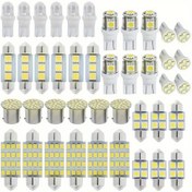 Resim BXE 42 adet/14 adet/28 adet/63 adet Beyaz İç Mekan Kombinasyon LED Araba Işıkları, 6000K, 12V, Motorlu Araçlar için, Pil Olmadan 