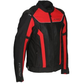 Resim Venom Motosiklet Montu Raptor Hörgüçlü Full Korumalı 4 Mevsim Motorucu Mont Black-red 