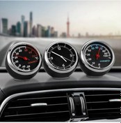 Resim Mini Araba Otomobil Dijital Saat Otomatik İzle Otomotiv Termometre Higrometre Dekorasyon Süs C, Seçenek: Hygrometer 