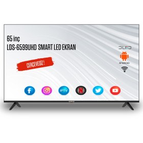 Resim NAVITECH LDS-6599UHD, 65”Framless Android Smart, 4K LED Ekran 
