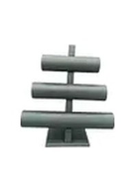 Resim Yerli Üretim Lüx İmera Deri Kumaş Yeşil Renk Boy 30 Cm En 28 Cm 3'lü T Model Bilezik Sergileme Çok Renkli 