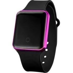 Resim Hanyang Siyah Mor Spor Horloges Heren 2022 Digitale Horloges Eletronicos Horloge Voor Mannen LED Horloge Minnaar Horloges Montre Homme Zegarek (Yurt Dışından) 