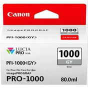 Resim Canon ® Pfı-1000 Gy (GRAY) Gri A2 Yazıcı Orijinal Mürekkep Kartuş 80 Ml. 