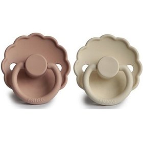 Resim Frigg Daisy İkili Silikon Emzik - Blush/Cream 6-18 Ay 
