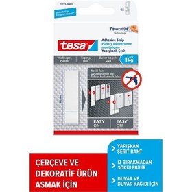 Resim Yapışkan Şerit Yedek Bantlar, İz Bırakmadan Sökülebilir, Duvar Ve Duvar Kağıdı İçin, 1kg X 6 Adet 