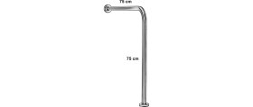Resim ENGELLİ YAŞLI BAKIM BANYO WC YANI DESTEK BASTON AYAK YERDEN DUVARA AYAK 