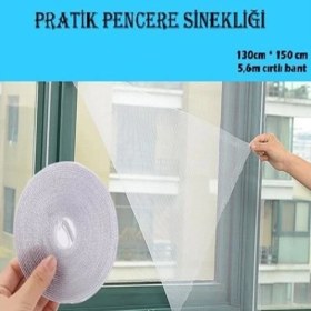 Resim Durbuldum Ayarlanabilir Pratik Pencere Sinekliği 