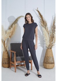 Resim Sevim Kadın Kısa Kol Antrasit Pijama Takım C7t0n951 001 