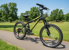 Resim TommyBike 20 jant Vitesli Bisiklet Duble Jant 21 Vites Ön Amortisörlü Çocuk Bisikleti 