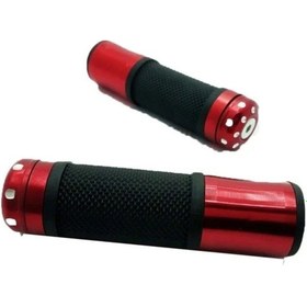 Resim Hsgl Motorsiklet Aluminyum Kırmızı Cg Scooter Moped Gaz Borusu Dahil 22mm Kn49005-1 