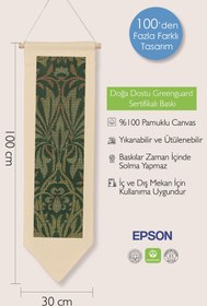 Resim William Morisse Duvar Halısı, Sanat Serisi Dekor, 100cm Kanvas Flama Askılı Duvar Örtüsü NO:675 - Renkli - 10 / 30 x 100 