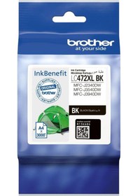 Resim Brother Lc472xlbk Black Siyah 3.000 Sayfa Kartuş Mfc-j2340-j3540-j3940 
