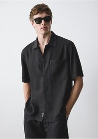 Resim Mavi - Mavi Black Cepli Liyosel Tencel Gömlek 0211985-900 Siyah 