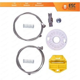Resim Opel Astra H A04 2004-2014 4/5 Kapı İçin Arka Sağ Cam Kriko Seti 