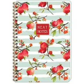 Resim Keskin Color Spiralli Kar.Sert Kapak Neat Notes 17x24 100 YP Kareli 