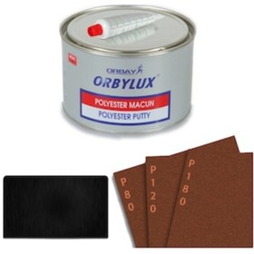 Resim Orbay Polyester Çelik Macun 500 Gram Set + Plastik Aparat 