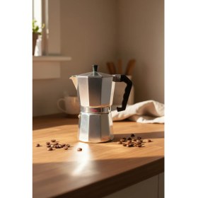 Resim UltraMint Şık Palazzo Moka Pot 6 Fincan, Kahve Keyfinizi Artırır 