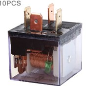 Resim 10 Adet Jd-1912 80 Amp 12v Su Geçirmez Araba Oto Dört Fiş Röle Uyarı Işığı İle 