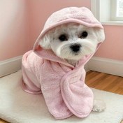 Resim 1 adet Ultra-Emici Hızlı Kuruyan Evcil Hayvan Banyo Havlusu - Yumuşak, Kalınlaştırılmış Polyester, Saçta Leke Olmayan, Köpekler ve Kediler İçin İdeal, Temizlemesi Kolay, Banyo ve Bakım İçin Dayanıklı Evcil Hayvan Havlusu, Köpek Bornozu, Duş 