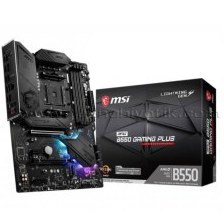 Resim MSI MPG B550 Gaming Plus AM4 DDR4, 4400mHz+ (OC), HDMI, DP, M.2, USB3.2, RGB ATX Anakart 