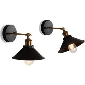 Resim Riolight Retro,vintage,rustik Eskitme Mafsallı Yatak Başı Metal D Eskitme 