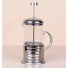 Resim Çelik Kulplu Cam French Press - 350 ml 