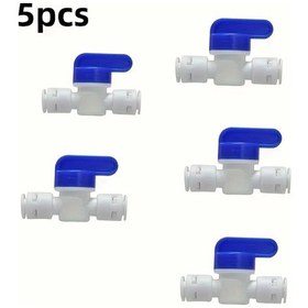 Resim Willowhaven 5 Adet Plastik Hızlı Bağlantı Küresel Vana Rodı Su Arıtma Endüstriyel Hidrolik 