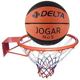 Resim Delta Basketbol Çemberi No5 Jogar Basketbol Topu Basketbol Filesi 