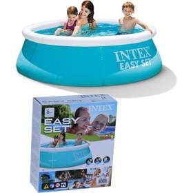 Resim İntex 28101 Easy Kolay Kurulumlu İntex Şişme Aile Havuzu Çok Renkli 