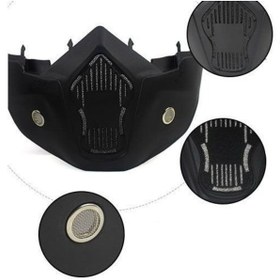 Resim Prosev Motosiklet Kask Maskesi ve Gözlüğü MKM Gümüş 