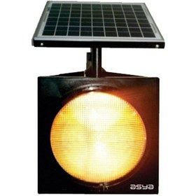 Resim İleri Trafik 300 MM Power Ledli Güneş Enerjili Flaşör, Solar Çakar Lamba-566 - Kırmızı LED 
