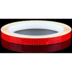 Resim Kırmızı 8 M X 1 Cm Yansıtıcı Etiket Bant Araba Kamyon Vücut Dıy Kendinden Yapışkanlı Çıkartma Şerit KIRMIZI 