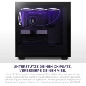 Resim Nzxt N7 Z790 Anakart - N7-Z79XT-W1 - Intel Z790 Yonga Seti (12., 13., 14. Nesil Cpu'ları Destekler) - Atx Oyun Anakartı - Entegre G/ç Kalkanı - Wifi 6e - Bluetooth - Siyah 