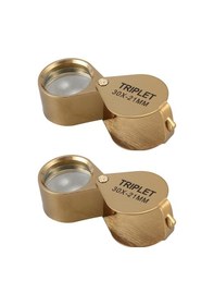 Resim 2x Taşınabilir 30x Güç 21mm Kuyumcular Büyüteç Katlanabilir Altın Göz Büyüteç Kuyumcu Büyüteç 