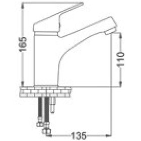 Resim Gms Damla Mix Yüksek Tip Lavabo Bataryası Dml114 