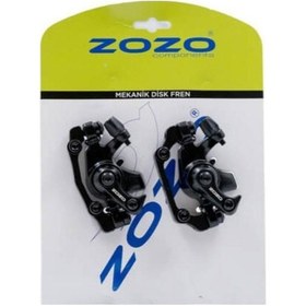 Resim Zozo Rotor 160mm 2 Adet Bisiklet Alüminyum Mekanik Disk Fren Kaliperi 