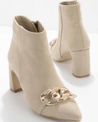 Resim Bambi Bej Süet Kadın Bot & Bootie K02990101602 