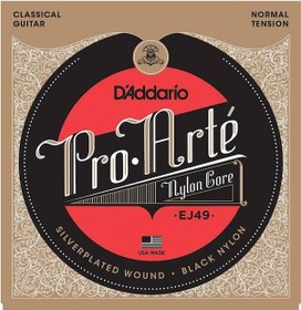 Resim D'addario Ej49 Klasik Gitar Tel Seti. Pro-Arte. Sılverplated Woun 