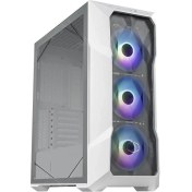 Resim Masterbox TD500 V2 Beyaz Argb Usb 3.2 Tempered Glass Atx Mid Tower Beyaz Bilgisayar Kasası Cooler Master