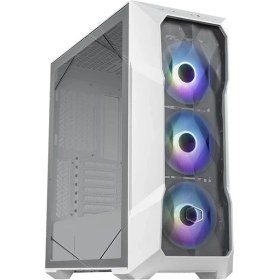 Resim Masterbox TD500 V2 Beyaz Argb Usb 3.2 Tempered Glass Atx Mid Tower Beyaz Bilgisayar Kasası 