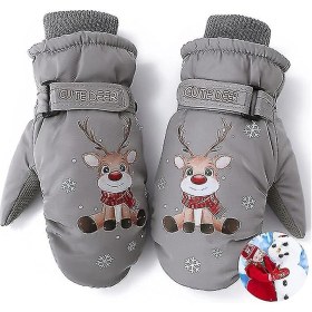 Resim Çocuk Kayak Eldivenleri, Çocuk Kayak Eldivenleri, Su Geçirmez Eldivenler, Sıcak Kış Paten Eldivenleri, Sıcak Eldivenler 