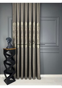 Resim Fon Perde Pano Fonluk Nilo Desen - Kahve 