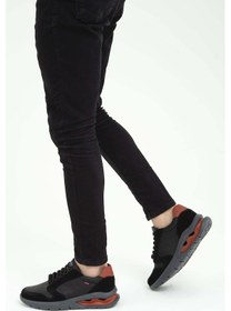 Resim Callaghan Erkek Hakiki Deri Siyah Sneakers & Spor Ayakkabı 618 45413 Erk Ayk Sk22/23 Negro Siyah 