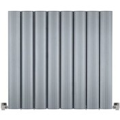Resim 600x555mm Amber Yatay Gümüş Gri Alüminyum Radyatör Standart Bağla 