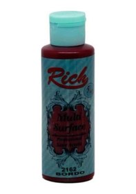 Resim Rich Akrilik Boya Multi Surface 120 Cc Bordo 120-2162 