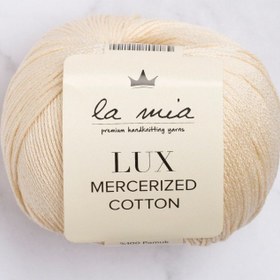 Resim La Mia Lux Mercerized Cotton Bej El Örgü İpi - 174 - 33752 
