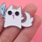 Resim 1 adet Sevimli Karikatür Yaka Pimleri Enamel Pimi Sırt Çantası Pimleri Hediye Broşler Aksesuarlar Moda için 