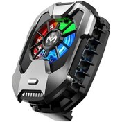 Resim Coofbe Kablolu Soğutma Levhalı Rgb Işıklı Ultra Hızlı Telefon Soğutucu Radyatör İos Android Uyumlu 