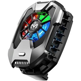 Resim Coofbe Kablolu Soğutma Levhalı Rgb Işıklı Ultra Hızlı Telefon Soğutucu Radyatör İos Android Uyumlu 